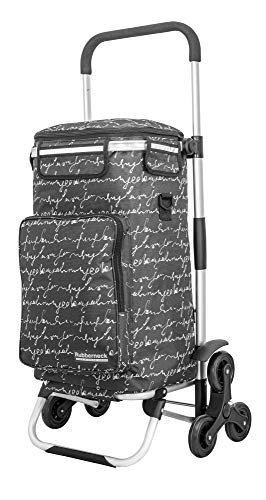 Rubberneck Chariot de Courses Capacité 44L, Pliable avec Compartiment Isotherme, Noir