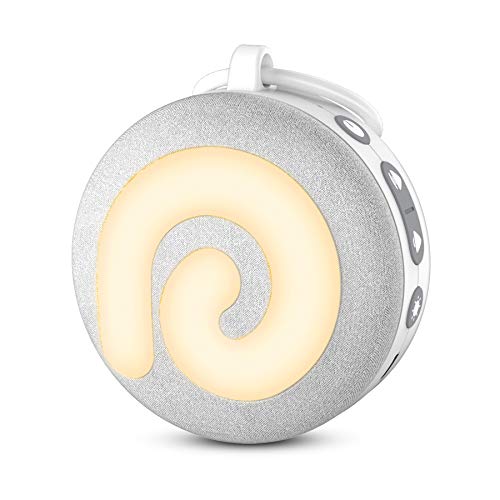 Dreamegg Machine à Bruit Blanc, D11 Machine à Bruit avec Veilleuse pour Enfant Adulte, Bruit Blanc Bebe, avec 11 Sons Apaisants pour le Sommeil, la Chambre D'enfant et les Voyages, USB Rechargeable