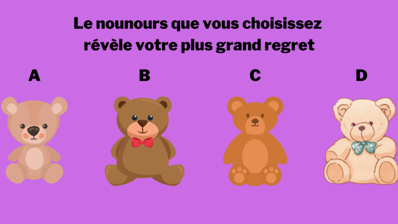 Test de personnalité : le nounours que vous choisissez révèle votre plus grande faiblesse