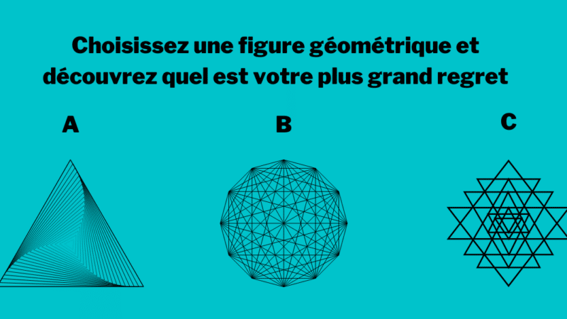 Test de personnalité : choisissez une figure géométrique et découvrez votre plus grand regret