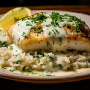 Délicieux cabillaud à la crème avec riz pilaf : un repas rapide et économique !