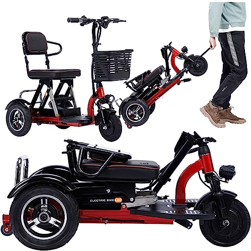 Folding Mobility Scoters Wheel Mobility Scooter Mobility Scooter léger de voyage avec chargeur et panier pour seniors adultes handicapés personnes âgées