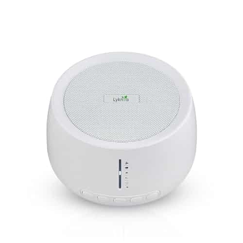 Lyknya Machine à Bruit Blanc, Machine bruit blanc avec 30 sons relaxants, y compris bruit blanc, berceuse et sons naturels, minuterie, bruit blanc bebe machine Portable pour avec Bluetooth et USB