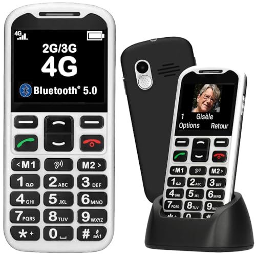 MOBIHO ESSENTIEL NOUV 04/2024 - Le Classic Initial désormais en 4G : dépendance, Perte d'autonomie. Stop ERREURS MANIP et appels pub, SOS, Alerte Bat Faible, Main Libre Auto, Photo-Contact...